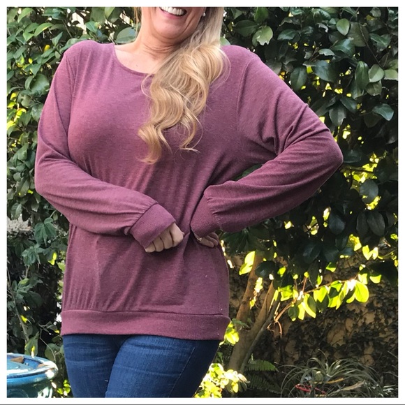 Best Seller Restock Wine Red Basic Tee - Picture 2 of 8